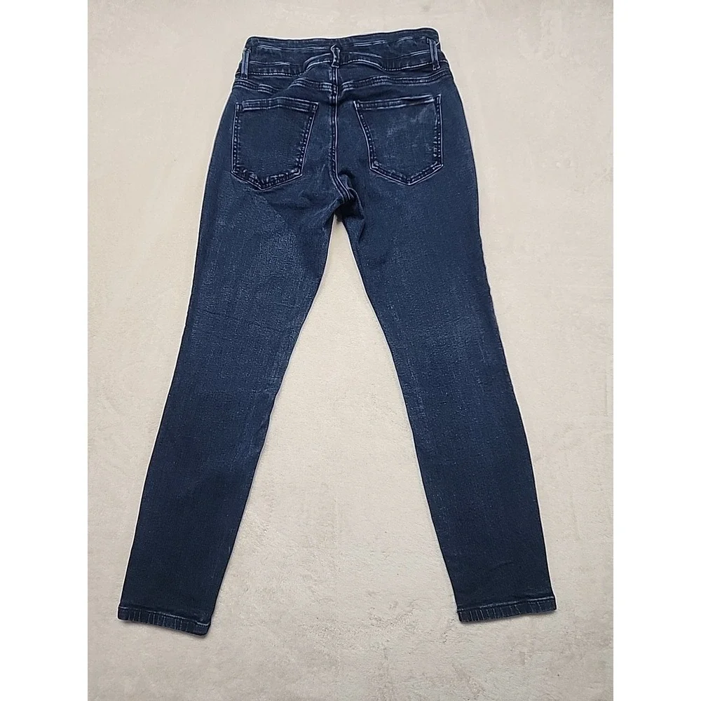 Ann Taylor The Skinny Ankle Curvy‎ Fit Jeans Women's Size 6 Dark Wash Blue